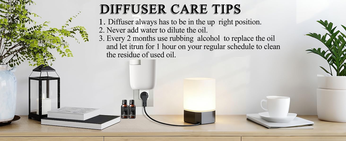 Waterless Diffuser for Essential Oil, Plug in Wall Scent Diffuser for Home
