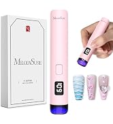 MelodySusie Handheld Cordless UV Nail Lamp with LCD Display & Eye-Protection Cover, P-Art01R Rech...