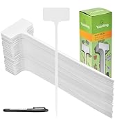 Plant Labels 60PCS Yuanling T-Type 11.4" Large Plastic Plant Tags Waterproof Plant Makers Nursery...