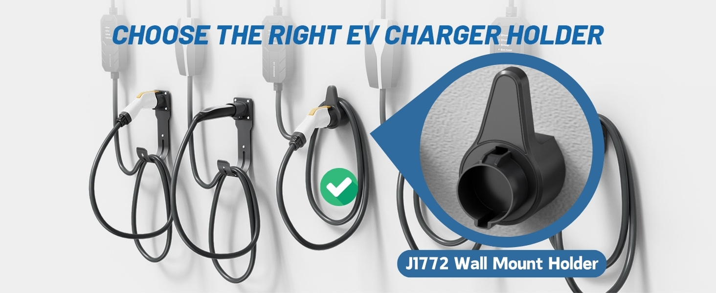 J1772 Ev charger holder