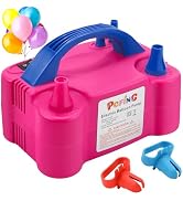 PCFING Balloon Pump Electric, Portable Balloons Inflator Blower Machine with Balloon Tie Tool & D...