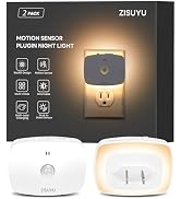 ZISUYU Plug-in LED Backlit Night Light with Motion Sensor & Dusk to Dawn Sensor, 10-60lm Dimmable...