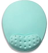 BRILA Mouse Pad with Wrist Rest Support Pad - Comfortable Medicinal Grade Memory Foam Gel with Pa...