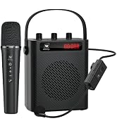 YOCEWECA 40W Bluetooth 5.3 Voice Amplifier with Headset Mirophone & Handheld Mic, Portable Rechar...
