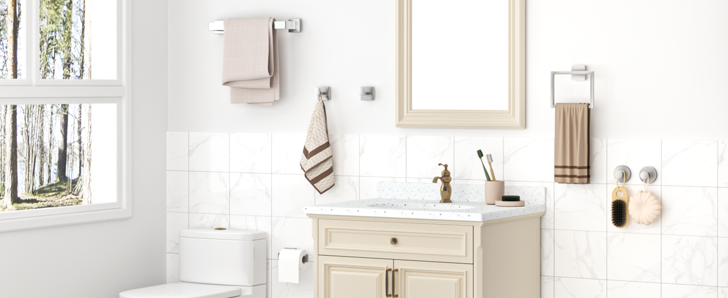 bathroom accessory set