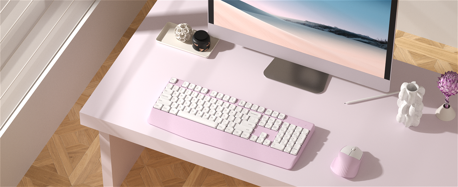pink wireless keyboard