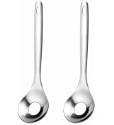 2Pcs Cactus Peeler Spoon, Stainless Steel Rice Meat Dumplings Spoon Squeezing Meatball Artifact K...