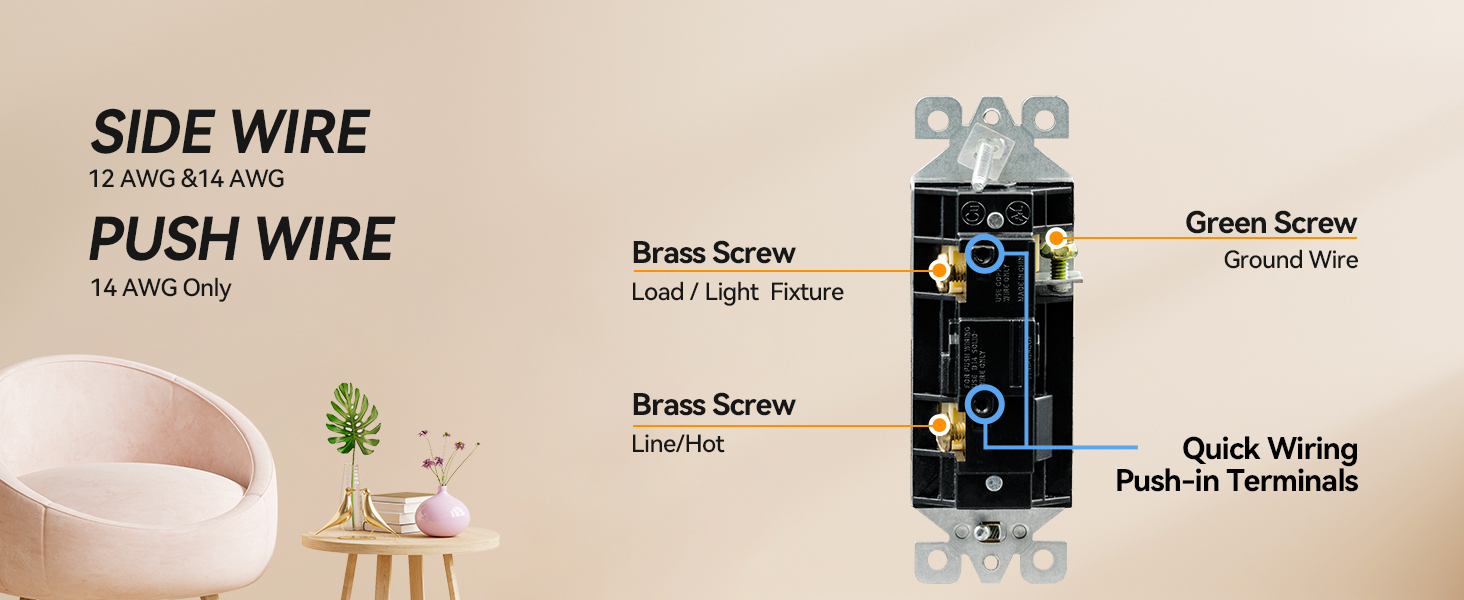 Rocker Decorator Light Switch