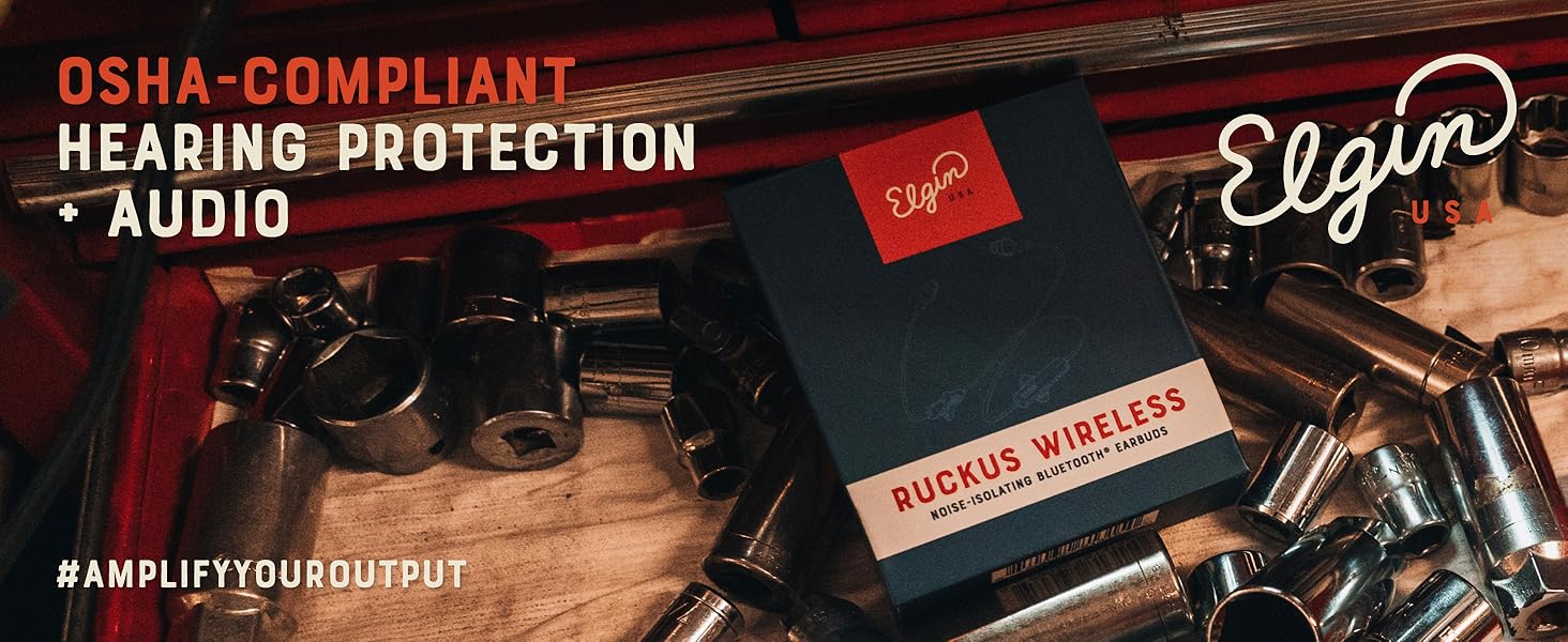 Elgin Ruckus Wireless Bluetooth Earplug Headphones