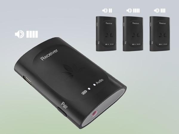 Each audiplex receiver has their own volume setting.