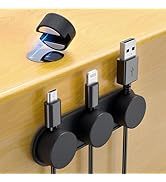 Silicone Magnetic Cable Clips 4+1, Xuuza Phone Cord Holder for Office Desk Nightstand Organizatio...
