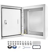 Outdoor Electrical Box 16 x 12 x 6''D NEMA 4X Enclosure Steel Box, Waterproof & Dustproof Outdoor...