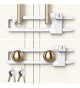 AST Keyed Cabinet Lock, 4 Pack, Keyed Alike, Effective Childproof Cabinet Latch to Lockout Knob a...
