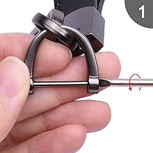 leather keychain for men