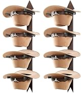 Cinati Cowboy Hat Rack, Cowboy Hat Holder Wall Mount Holds up to 4 Hats, Wooden Western Rustic Me...