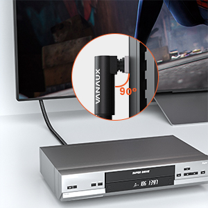 90 degree optical audio cable