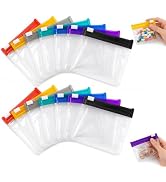14Pcs Self Sealing Zipper Medicine Bags,Self Sealing Medicine Bags,Waterproof Pill Pouch Set,Reus...