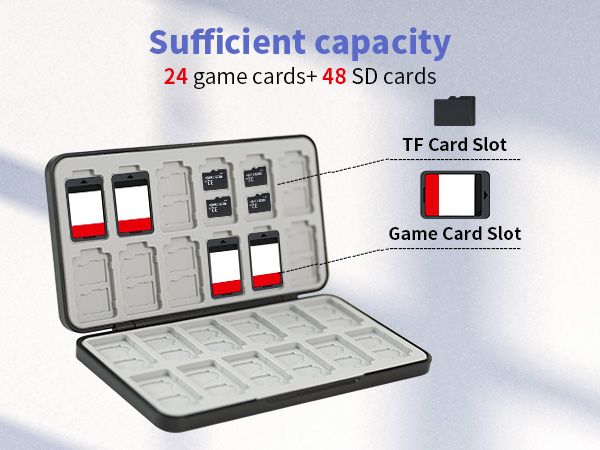 Switch 2 Game Case Holder for Nintendo Switch 2/OLED/Lite Games & Micro SD Cards