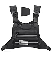 G4Free Tactical Chest Bag for Men, Tactical Quick Access Chest Rig Vest, EDC Chest Pack for Runni...