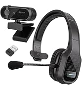 Delton Professional Wireless Computer Headset with Mic | On Ear Bluetooth 5.0 Wireless Headset, 3...