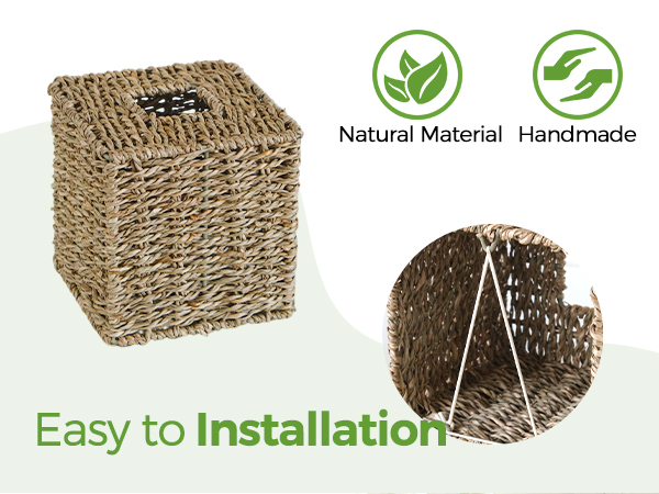 wicker tissue box holder
