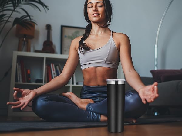 Vegond 20 oz skinny tumbler for sports