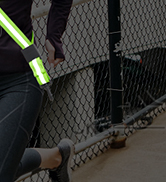Fitense LED Reflective Belt Sash with Phone Bag, High Visibility Rechargeable Light Up Waterproof...
