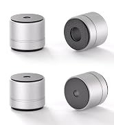 Aluminum Speaker Isolation Feet 1 Inch with Dual-Sided Silicone Pads, Silver 4PCS | 30*25mm PC Ca...