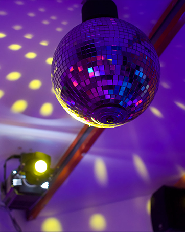 rotating disco ball