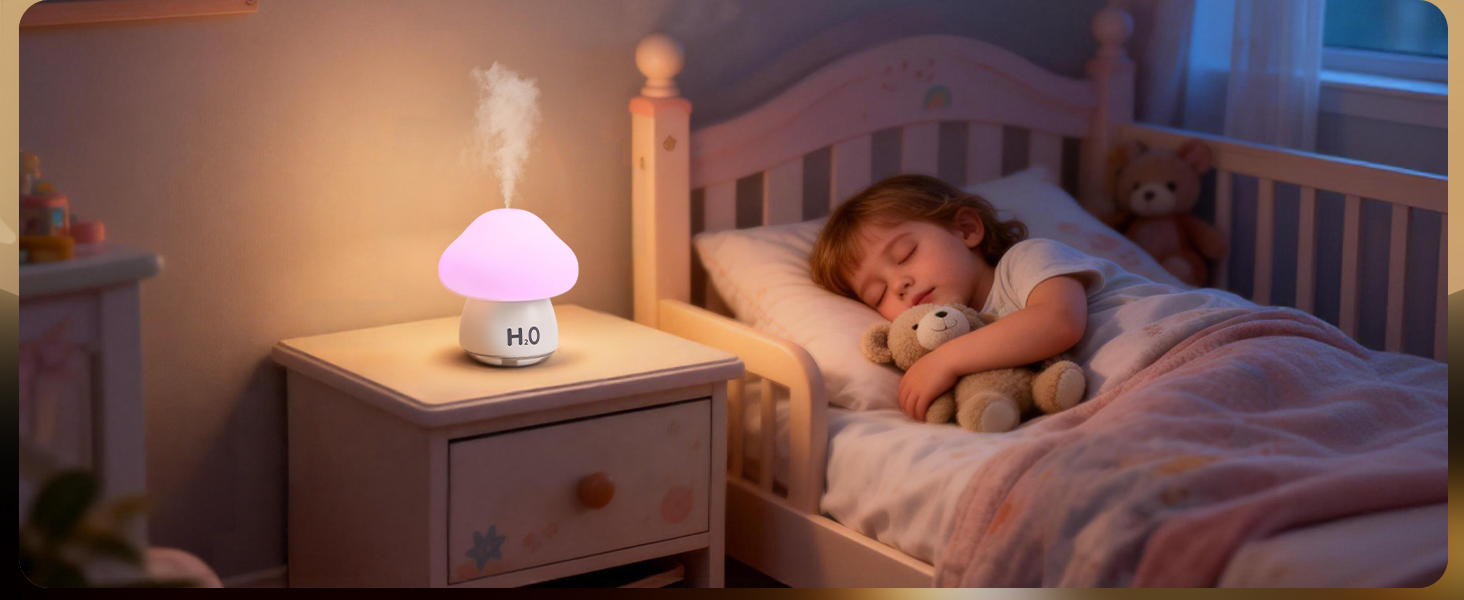 Mushroom Humidifier with light