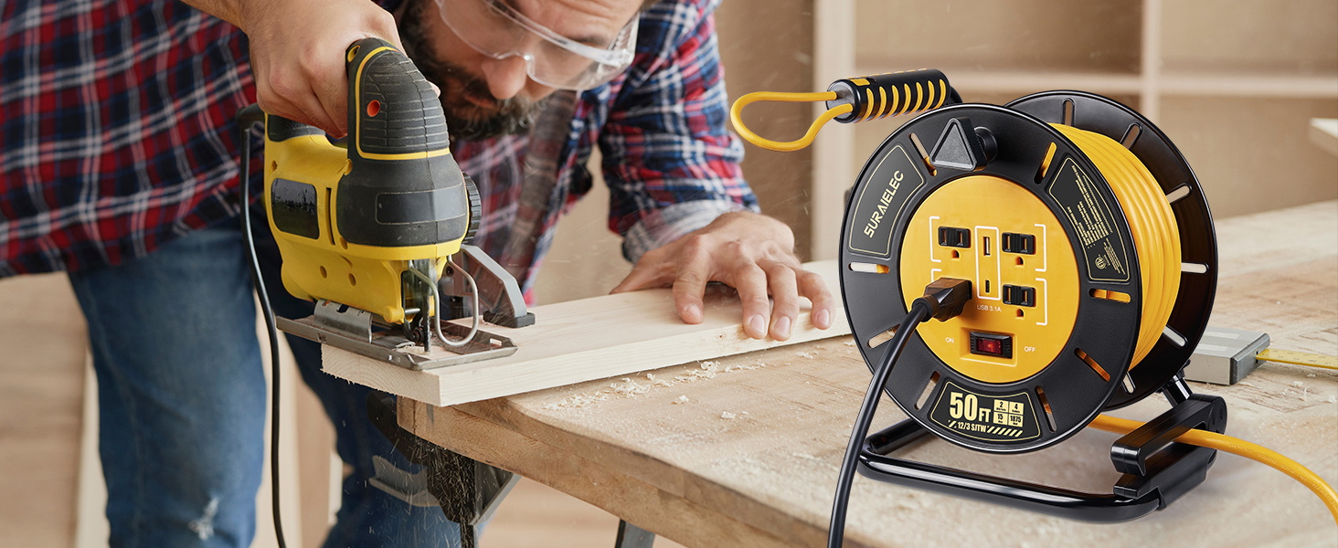 extension cord roll up wheel