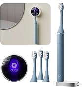 ODAY Sonic Electric Toothbrush for Adults with Wall Mounted Toothbrush Sanitizer Holder and 4 Bru...