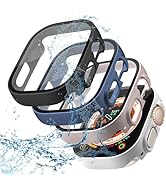 BOTOMALL Waterproof Case Compatible with Apple Watch Screen Protector 49mm Ultra/Ultra 2, HD Temp...