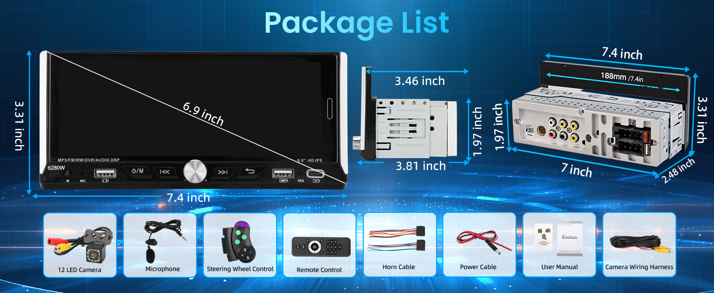 Single Din Car Stereo