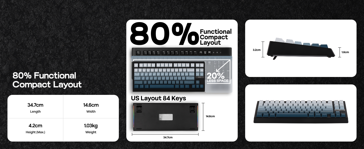EPOMAKER G84 HE Wireless Gaming Keyboard