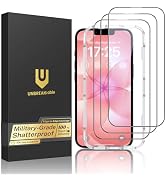 UNBREAKcable for iPhone 17e Screen Protector, 3-Pack Shatterproof Tempered Glass [Easy Installati...