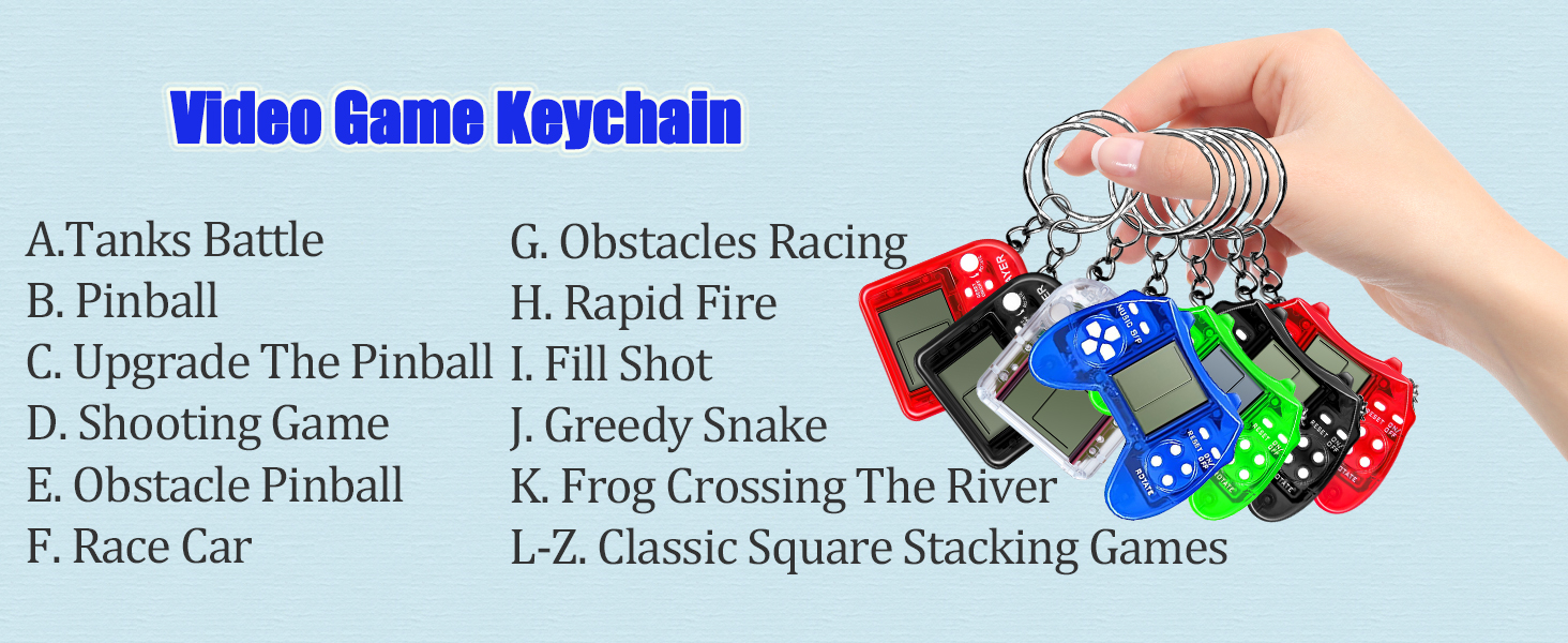 Arcade Video Game Keychain