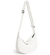 Small Crescent Crossbody Bag for women man, Unisex Corduroy Sling Bag with Adjustable Strap, 2- Z...