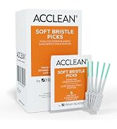 Acclean Dental Picks Patient Pack, Unflavored, Latex-Free, Disposable Plastic Picks, Tapered & Fl...