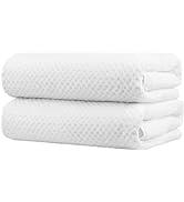 HOMEXCEL Bath Towel Set Pack of 2, Microfiber Ultra Soft Highly Absorbent Bath Towel, Lightweight...