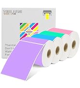 3 x 5 Inch Rectangle Color Coding Label Stickers, 1200pcs Assorted Color Moving Box Thermal Shipp...