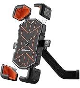 ROCKBROS Bike Phone Holder Mount for 4.5''-7.1'' Phones, Quick Release Handlebar Clamp, 360 Rotat...