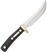 Old Timer 165OT Woodsman 9.3in High Carbon Stainless Steel Fixed Blade Knife with 5in Clip Point ...