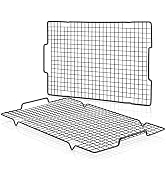HULISEN Cooling Rack 2-Pack, 16 x 10 Inch Nonstick Baking Rack with Handles | Fits Half Sheet Pan...