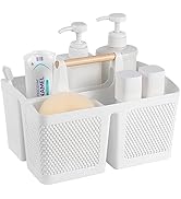 rejomiik Portable Shower Caddy Basket Plastic Cleaning Caddy Organizer Storage Tote with Handle f...