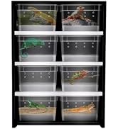 Acrylic Reptile Breeding Tank 8 Grid Transparent Acrylic Spider Breeding Boxes Multi-Layer Terrar...