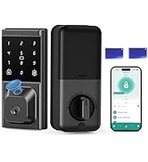 IBLOG Smart Deadbolt Lock, Keyless Entry Door Lock, Fingerprint, Electronic Touchscreen Keypad, A...