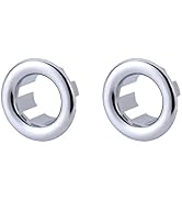 2 Pack Sink Overflow Ring, ARCORA Bathroom Kitchen Sink Basin Trim Overflow Cover Hole Insert Cap...