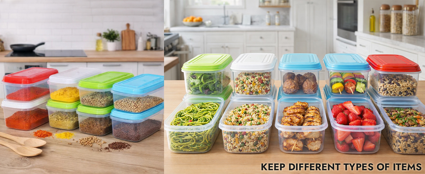 Freezer,Food,Small,Plastic Portion,Leftovers,Spices,Soup,Stackable, Leakproof,Microwave,Containers