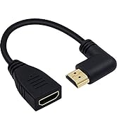 Poyiccot 8K HDMI Extension Cable, Short 8K HDMI 90 Degree Right Angle Male to Female HDMI 2.1 Cab...
